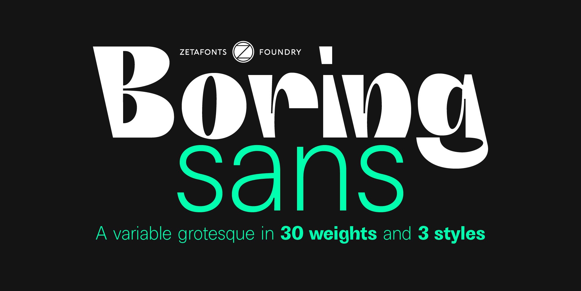 Boring Sans Typeface By Zetafonts
