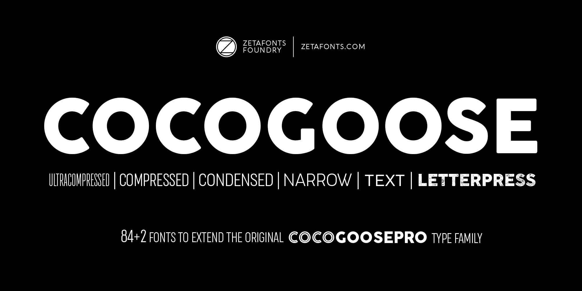 Cocogoose Pro Typeface By Zetafonts