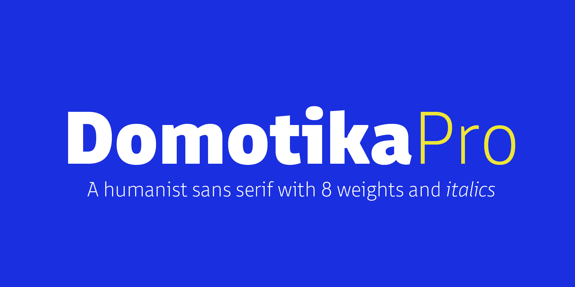Domotika Pro Typeface By Zetafonts
