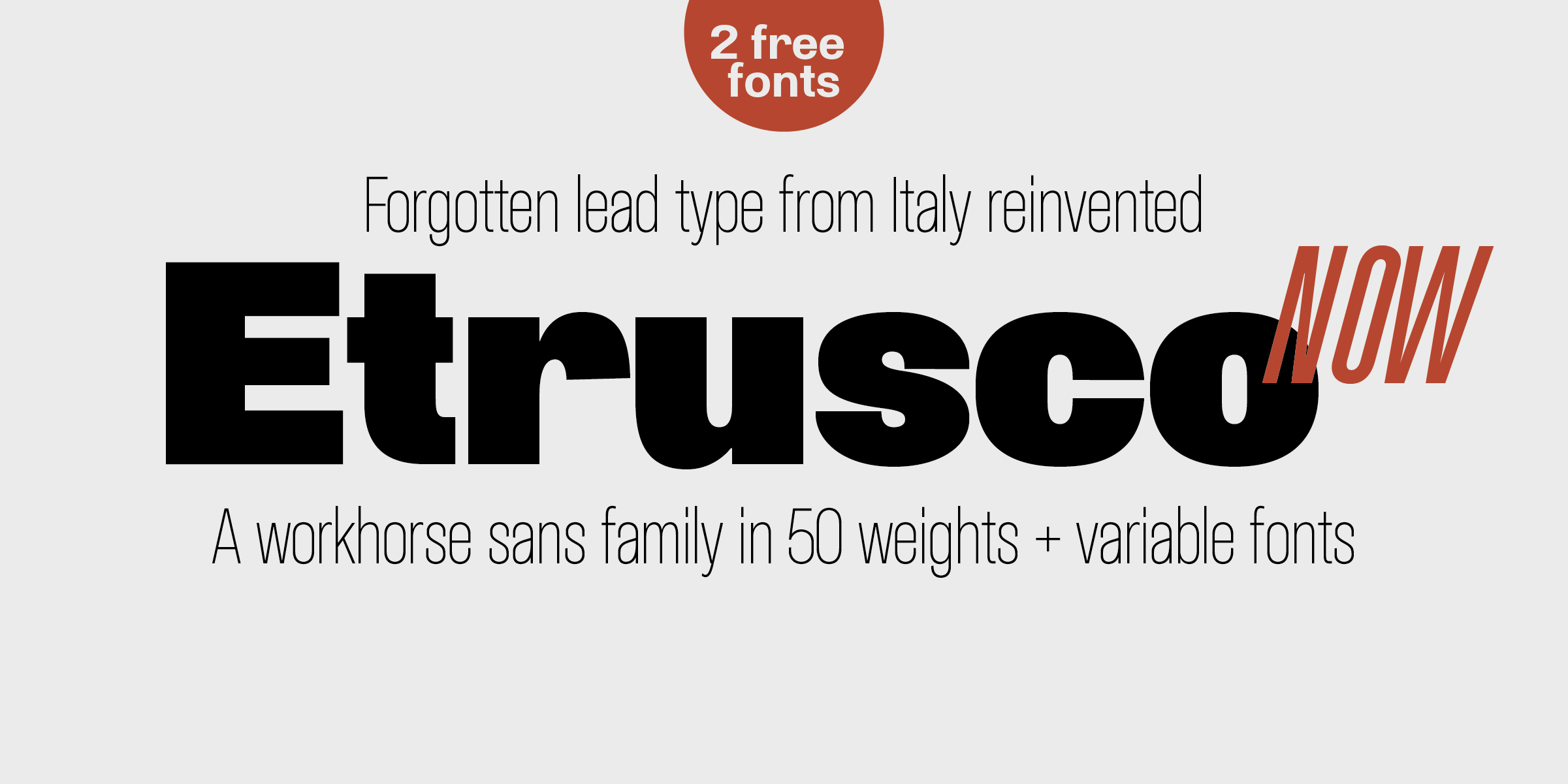 Etrusco Now Typeface By Zetafonts