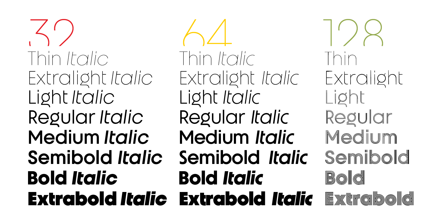 Unigeo Typeface by Zetafonts