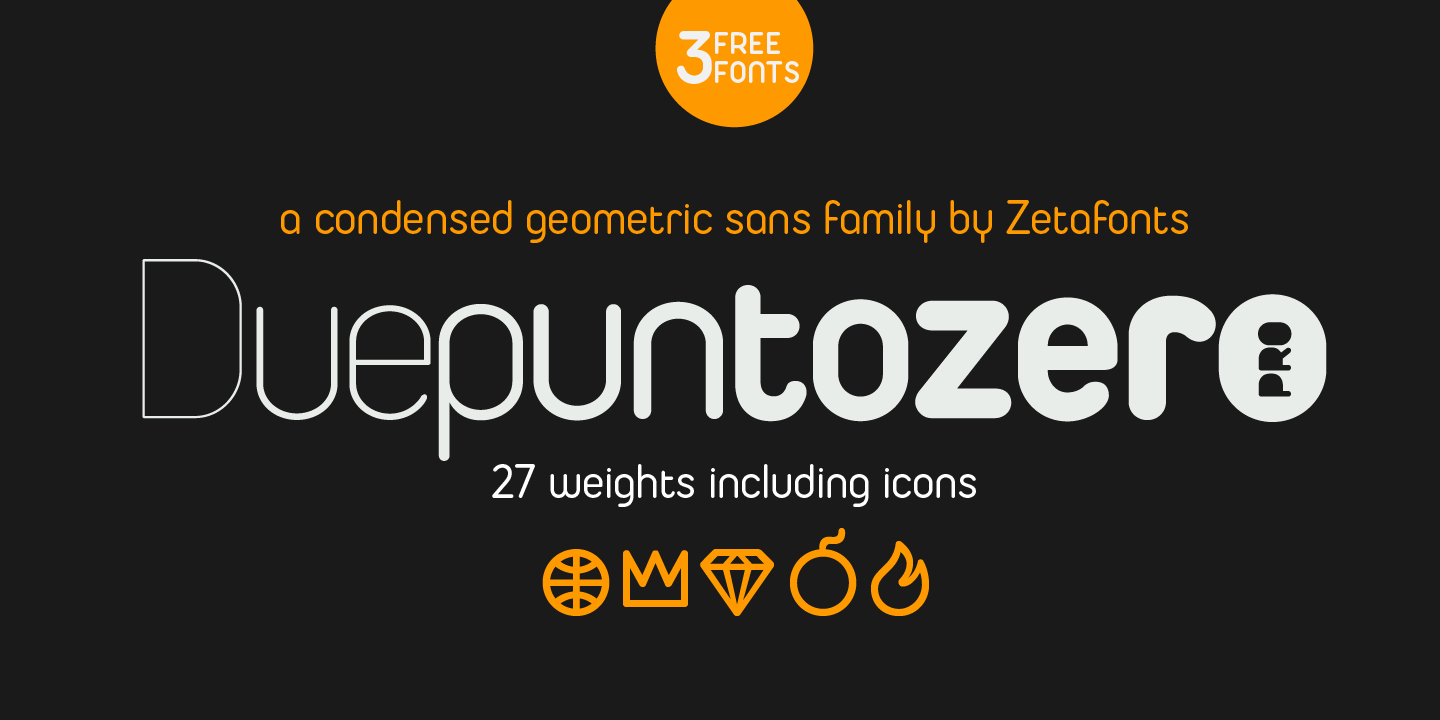 Duepuntozero Pro Typeface By Zetafonts