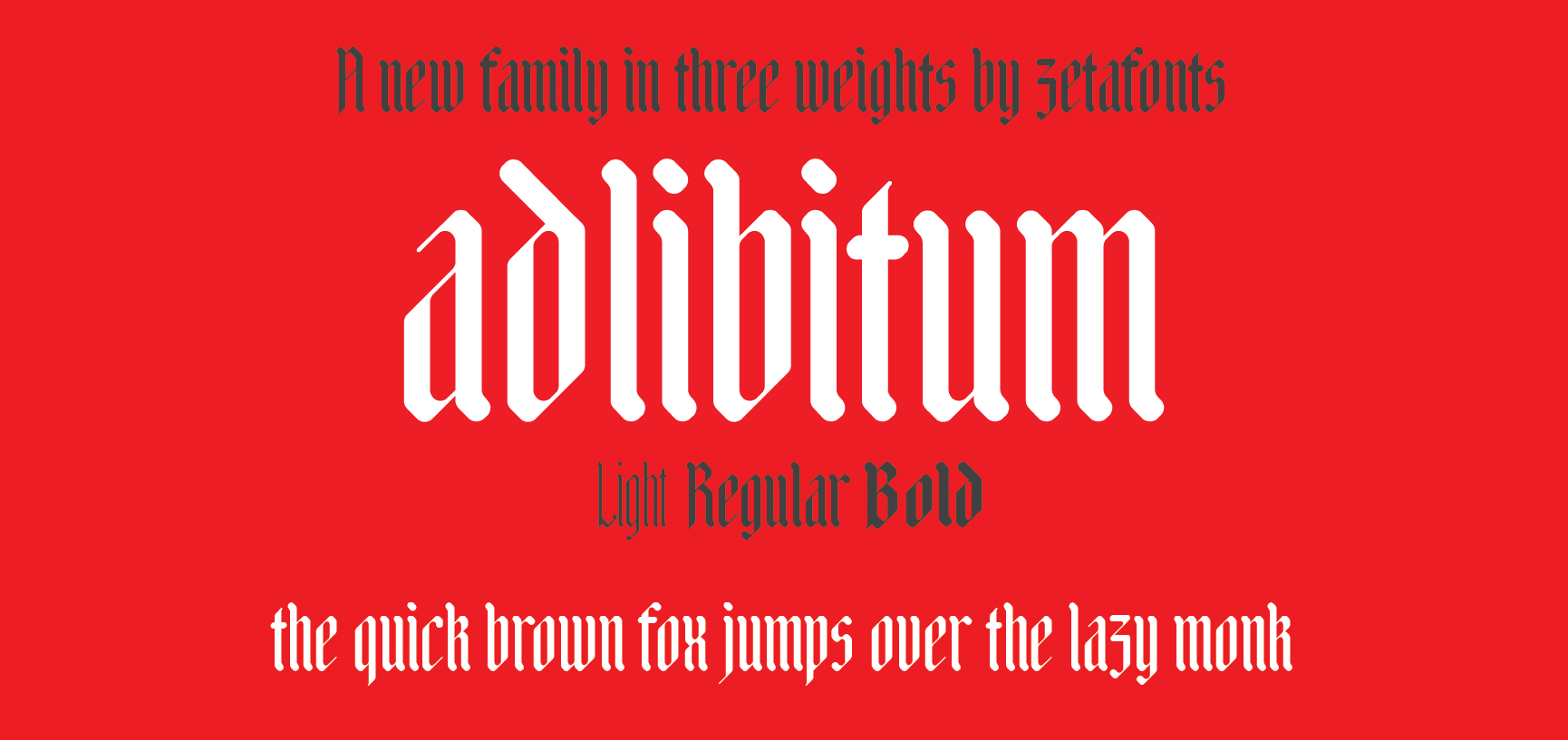 Adlibitum Typeface By Zetafonts