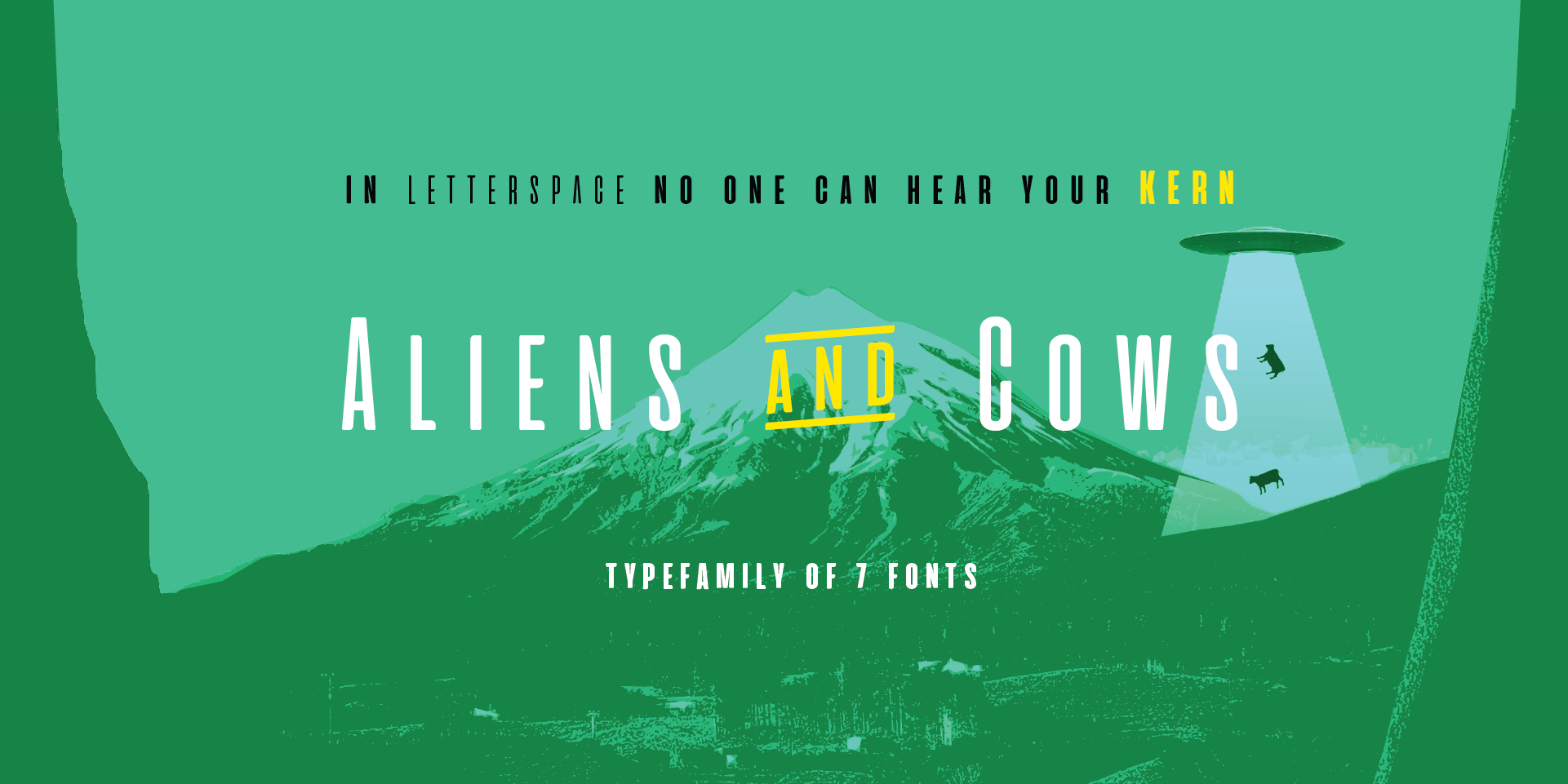 Aliens And Cows Typeface By Zetafonts