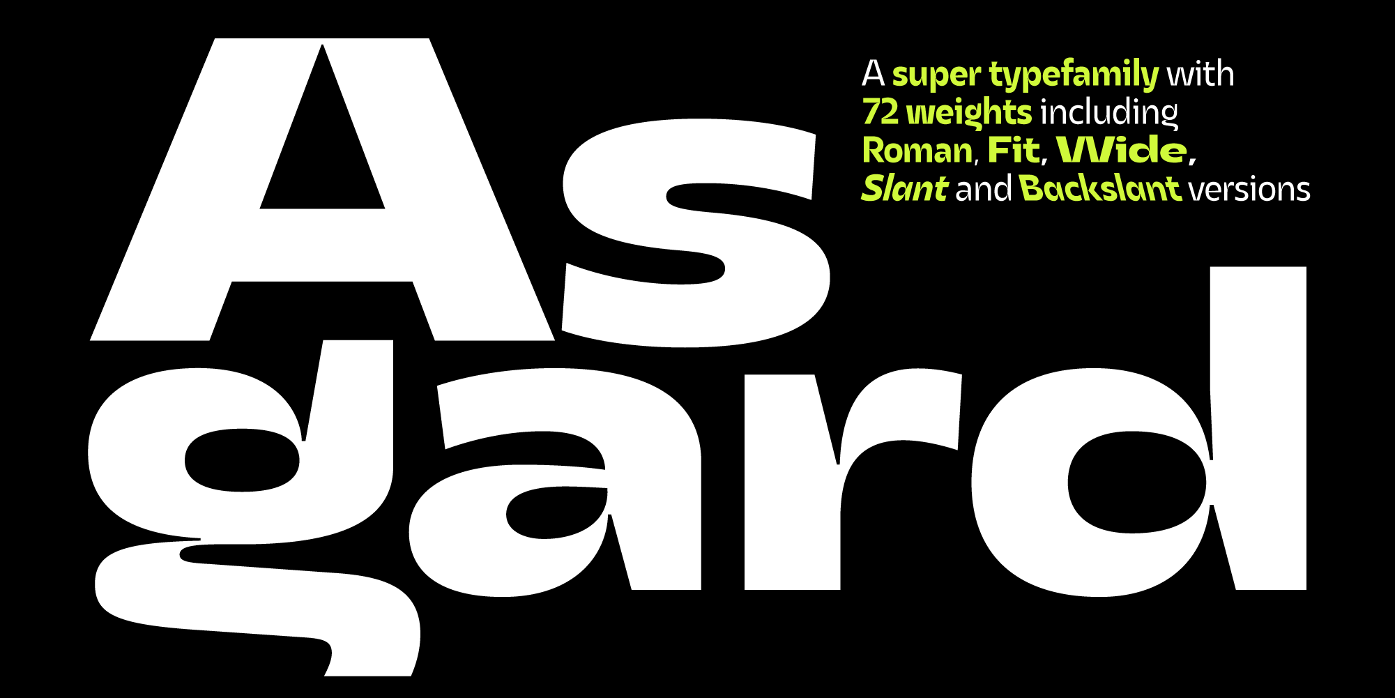 Asgard Typeface By Zetafonts