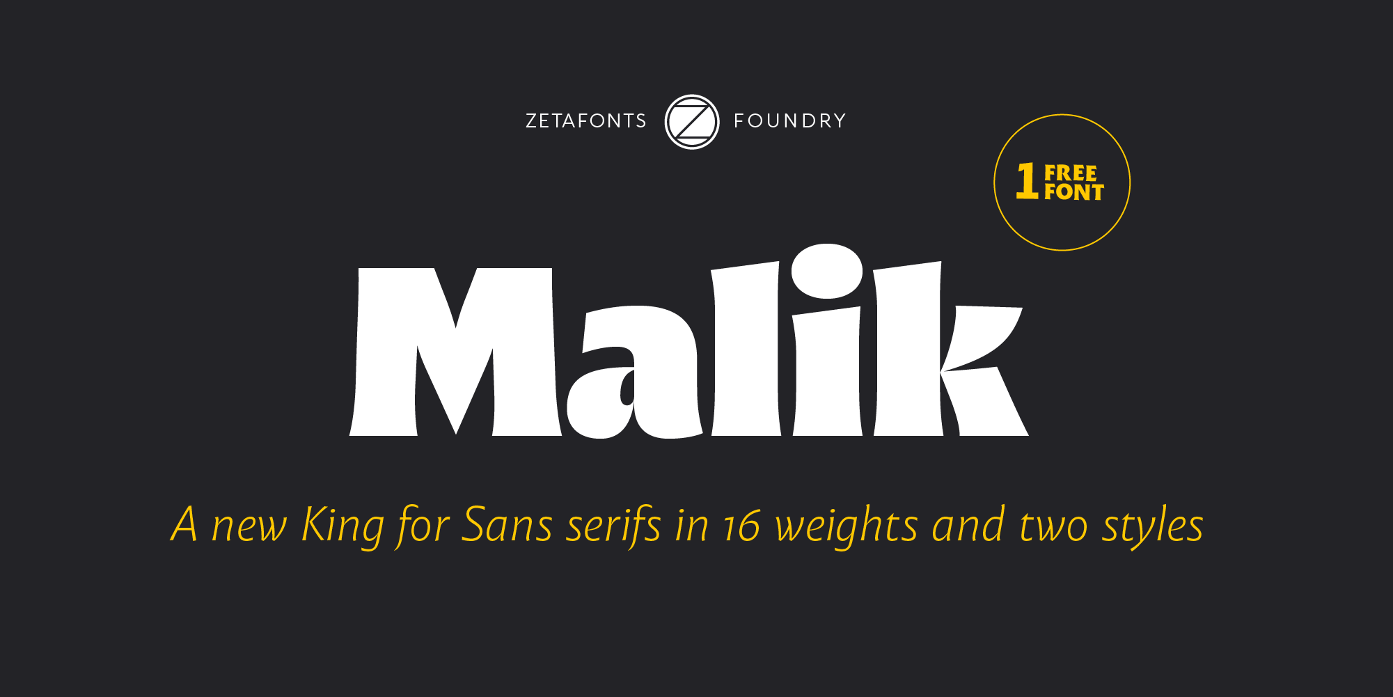 Malik Typeface By Zetafonts