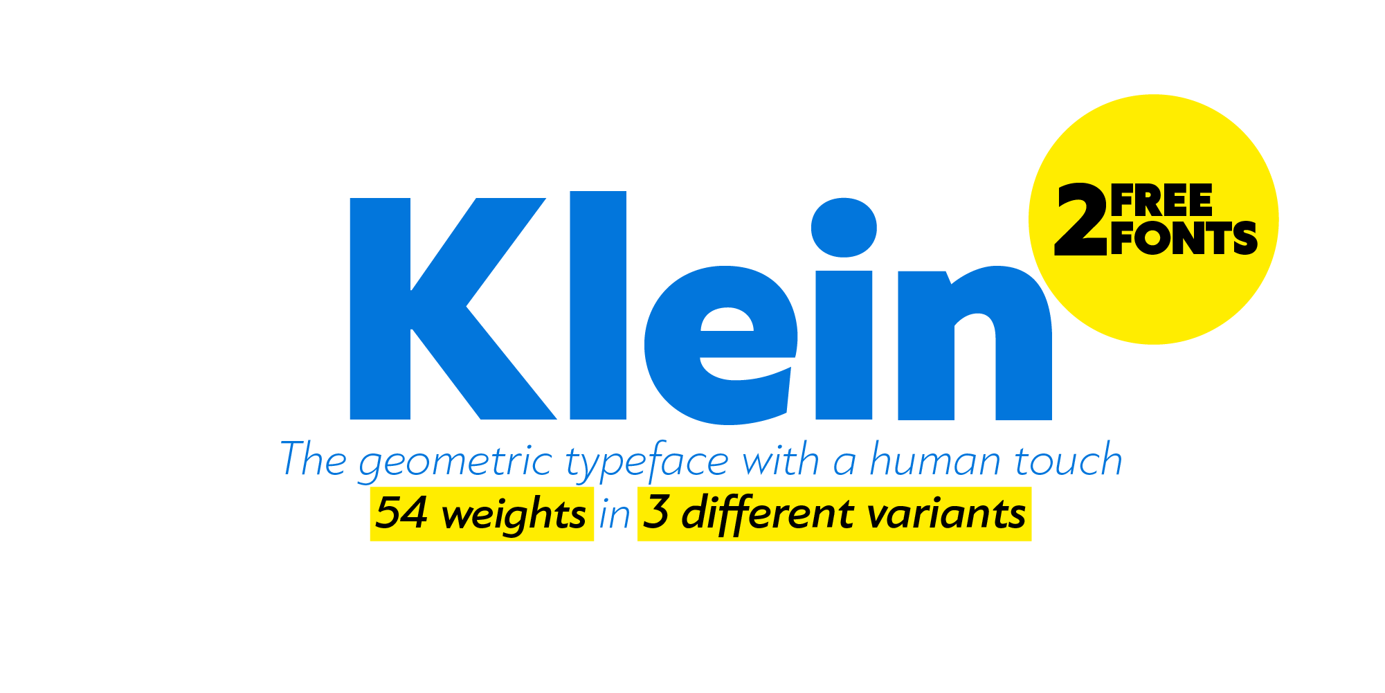 Klein Typeface By Zetafonts