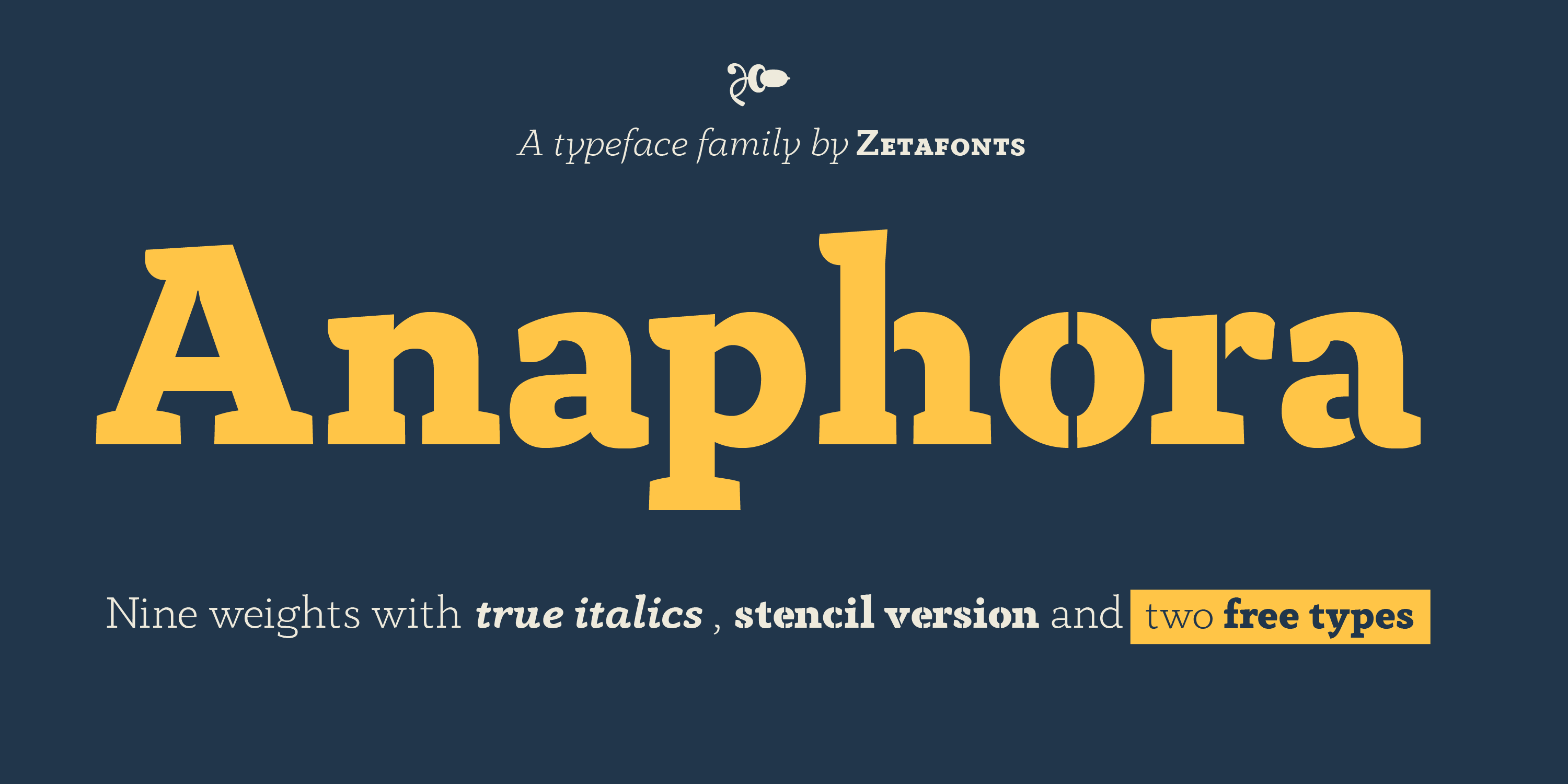 Anaphora Typeface By Zetafonts