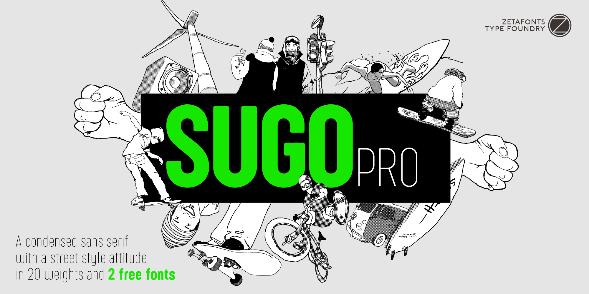 Sugo Pro Typeface By Zetafonts